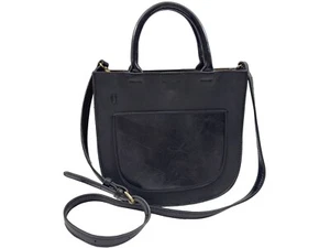 Mini bolso bandolera de cuero negro Anthropologie Remy - Imagen 1 de 9