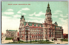 Indianapolis, Indiana - Court House - Vintage Postcard - Unposted