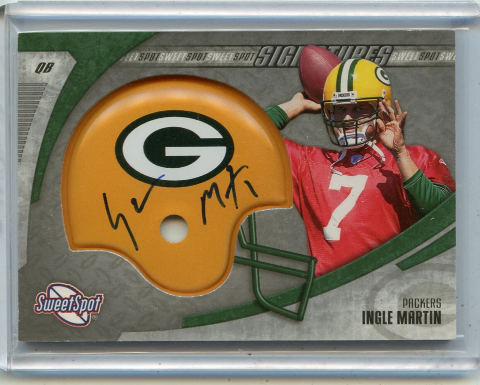 2006 SWEET SPOT #SSS-IM INGLE MARTIN AUTOGRAPH "HELMET" GREEN BAY PACKERS 013022 - Image 1 of 1