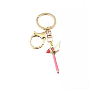 Cardcaptor Sakura Staff Silvertone Anime/Manga Charm Pendant Key Chain - Picture 1 of 1