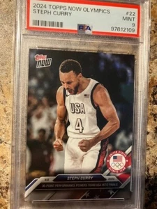 2024 Topps Now Olympics #22 Steph Curry PSA9 - Bild 1 von 2
