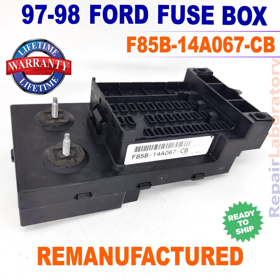 ✅Reconstruido✅ Caja de fusibles Ford Expedition 1997-1998 F85B-14A067-CB 1997-1998 Foto 1 de 2