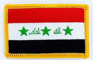 AUFNÄHER Patch FLAGGEN flagge Irak flag Fahne 7x4.5cm - Bild 1 von 1