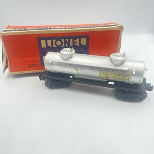 Lionel Postwar 2465 Tank Car With Flying Shoe Coupler No Sunoco Decal Box - Picture 1 of 13