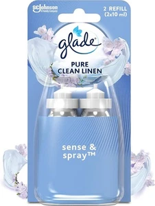 Glade Sense & Spray Refill Duo 2x18ml – Clean Linen, Motion Air Freshener Home - Picture 1 of 5