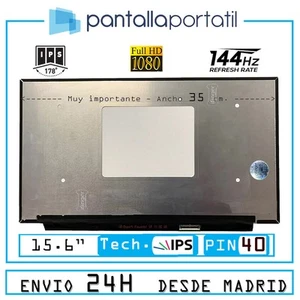 Pantalla Led De 15.6 Para Portátil Nv156fhm-ny4 V8.0 Fhd Ips 144hz 350mm 40 Pin - Imagen 1 de 6