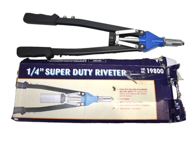 Tool Aid 1/4" pistola de rebite rebitador resistente para rebites de aço/alumínio 19800 LEIA - Imagem 1 de 4