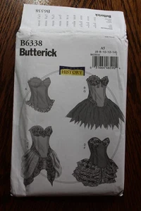 Disfraz de sujetador corsé Butterick B6338 Making History, talla Misses (6-14) sin cortar - Imagen 1 de 3