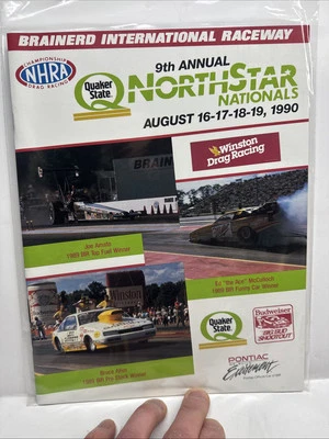 NHRA Brainerd International Raceway 1990 Northstar Nationals Program BIR Foto 1 de 2