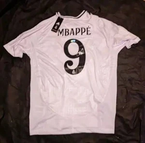 Kylian Mbappe Real Madrid Signed Adidas Jersey Heritage COA 137218 - Picture 1 of 4