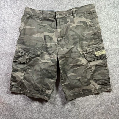 UnionBay Cargo Shorts Mens 38 Gray Camouflage Outdoors Hiking Baggy Y2K Skater - Image 1 of 4