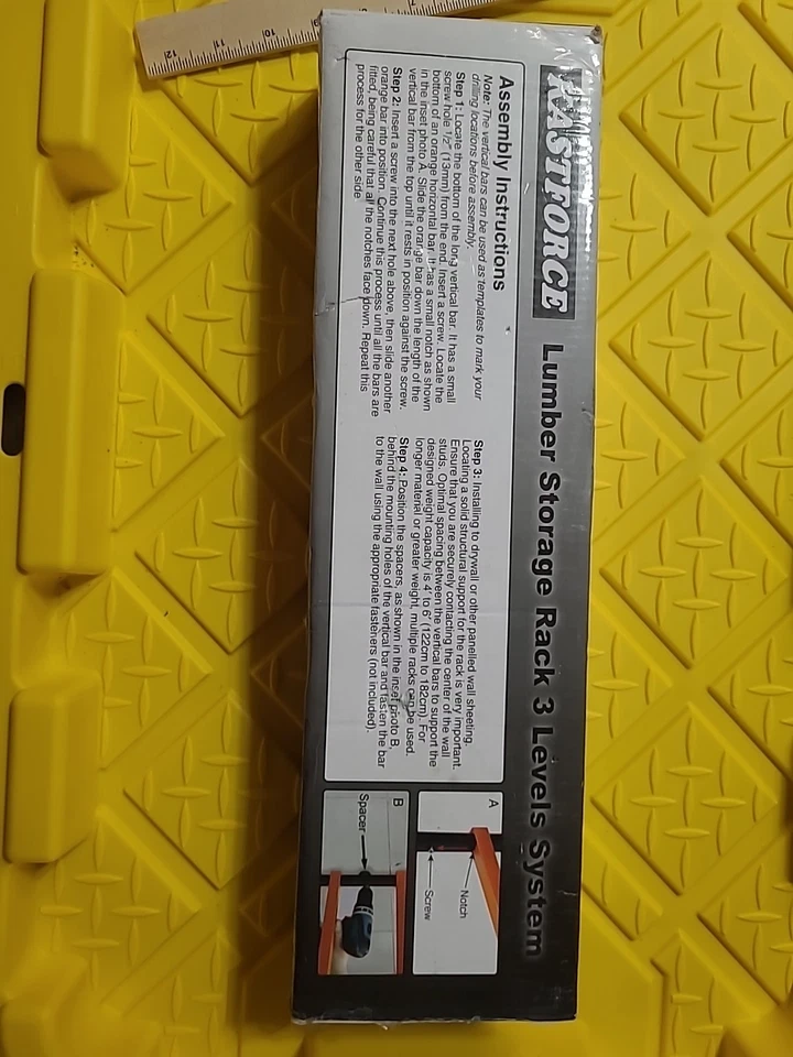 Kastforce Storage Racks Kf1004 Lumber 3-level System 110lbs per With Durable