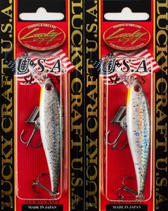 (LOTE DE 2) PUNTERO LUCKY CRAFT 78SP 3/8 OZ PT78SP-154 CRACK NEGRO E2347 - Imagen 1 de 3