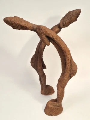 STATUETTE AFRICAINE EN BOIS DOGON SHICOUROULE/SCULPTURE BOIS MALI (Décoretout31) - Photo 1/4