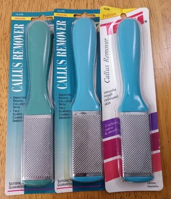 Vintage Trim Pedicure Callus Remover Lot Of 3 Coarse & Smooth Surfaces Bassett - Image 1 of 2