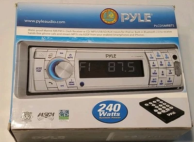 Pyle AM/FM USB Bluetooth In-Dash Marine Digital Media Receiver - Image 1 of 4