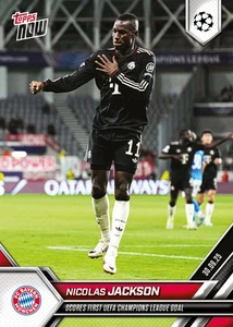 Topps NOW UCL 2025/2026 - Card 027 - Nicolas Jackson - Bayern München - Bild 1 von 2