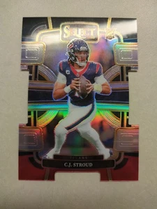 2023 Select Football Prizm Cj Stroud Black And Red RC - Bild 1 von 2