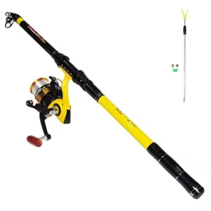 Fishing Poles and Reels Combo, Fishing Rod and Reel Kits for Adults Telescopi... - Picture 1 of 7