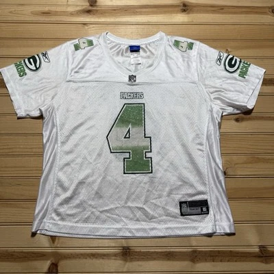 Camiseta de fútbol americano del equipo de la NFL Brett Favre #4 de Greenbay Packers para mujer talla XL Foto 1 de 4