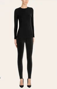 Neu mit Etikett Wolford Samt Velours Skinny schwarz Stretch Leggings Hose Größe 40 FX # - Bild 1 von 14