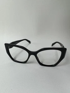 Prada VPR 18W Brille Damen 54mm Schwarz Cat Eye Gestell Made In Italy - Bild 1 von 11