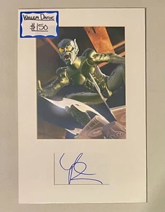 Willem Dafoe Spider-Man matted signed index card with photo 11x17 #1 Norman - Picture 1 of 4