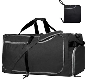 115L Extra Large Foldable Duffle Bag for Travel with Wet Pocket & Shoes Compa... - Picture 1 of 8