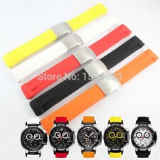 21mm Rubber Silicone Watchband Strap Fit for Tissot T-Race T048 T048417A + Clasp