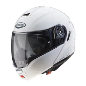 Casco modulare fibra Moto CABERG LEVO bianco tg M white helmet casque - Imagen 1 de 5