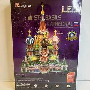 New, Sealed 3D Puzzle LED St. Basil’s Cathedral, Russia for Adults ***READ*** - Picture 1 of 5
