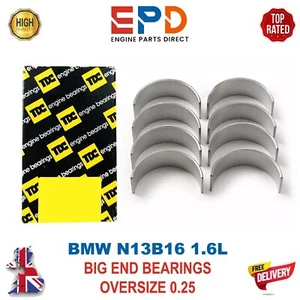 BMW N13 B16 MINI N12 N14 N16 N18 B16 1.6L CONNECTING ROD BIG END BEARINGS 0.25MM - Picture 1 of 6