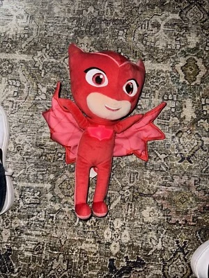 Disney Junior PJ Máscaras Peluche Búho Canta Charlas Ilumina Juguete Muñeca Roja 15” F6 Foto 1 de 3