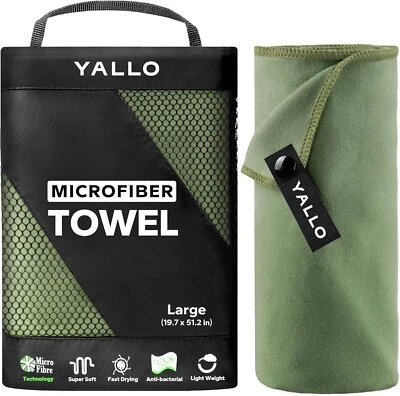 Toalha de microfibra, perfeita para viagens, esportes e praia, super absorvente - Imagem 1 de 3