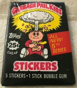 Garbage Pail Kids cards 5th series 5 - wax pack OS5 UNOPENED YOU GET 1 PACK NEW - Picture 1 of 2