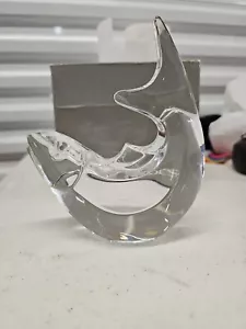 Orrefors Sweden Crystal Trout Fish Figurine W/ Box. K8 - Picture 1 of 8