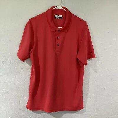 Grand Slam Men’s Short Sleeve Polo Shirt Medium Pink Red Golf Casual Work P4 - Image 1 of 4