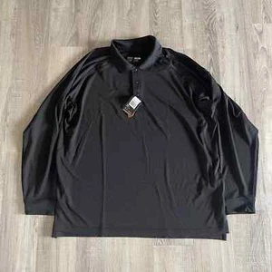 5.11 Tactical Men's Black SmartWeave Performance Long Sleeve Polo Shirt - S - Picture 1 of 4