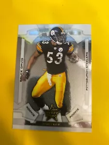 51097 2008 Leaf Rookies & Stars Longevity #200 Bruce Davis STEELERS RC #512/999 - Foto 1 di 3