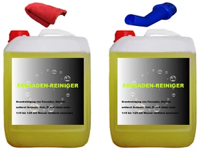 2x10 L Fassadenreiniger Steinreiniger Außenflächen Reiniger Klinker Steine Putz - Bild 1 von 1