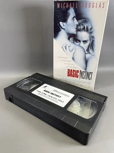 Basic Instinct (VHS, 1992)Sharon Stone Michael Douglas Thriller Tested - Picture 1 of 8