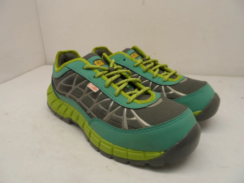 Zapatos deportivos de seguridad gris/verde CATERPILLAR Connexion STCP para mujer talla 7W Foto 1 de 4