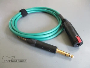 Cable de extensión de auriculares Mogami W2549 verde | dorado neutro TRS a hembra TRS - Imagen 1 de 3