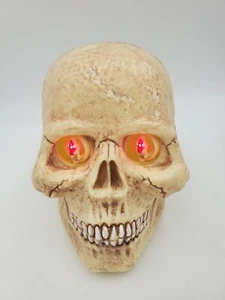 Vtg Spearhead Skull Animated Sound Activated Head Flashing Eyes Halloween 1994 - Picture 1 of 12