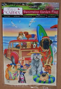 "Bandera de jardín decorativa ""Dog Days of Summer"" 18"x12.5 - Imagen 1 de 4
