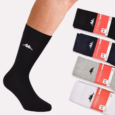 6 Pares de Calcetines Hombre Kappa Tenis Corto Algodón con Logo Bordado Arte. K546 Foto 1 de 4
