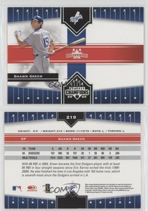 2005 Donruss Champions Impressions Shawn Green #219