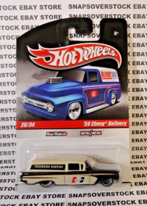 2010 HOT WHEELS DELIVERY SLICK RIDES TAN/DARK BROWN '59 CHEVY DELIVERY, #28/34 - Picture 1 of 10
