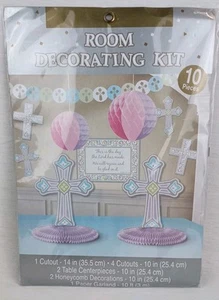 Religious Room Decorating Kit 10 PCs Amscan Table Decor New - Picture 1 of 7