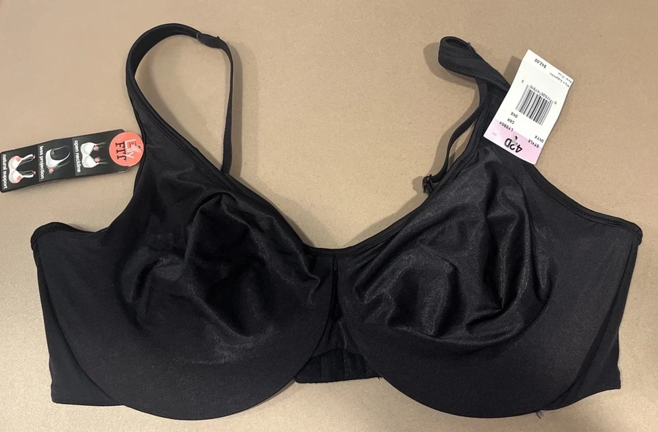 NUEVO CON ETIQUETAS 42D Lilyette Bali LY0904 Lily Fit Onyx Negro NUEVO $42 Foto 1 de 4